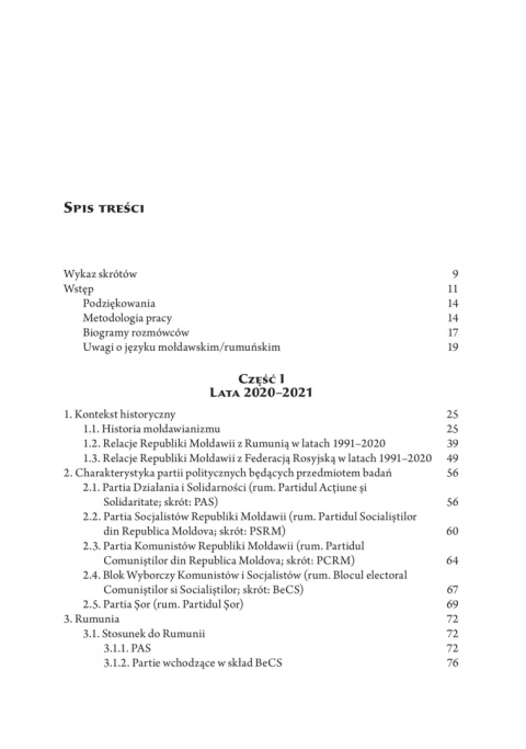 Wojna o Mołdawię. Mołdawskie partie polityczne i ich liderzy w latach 2020 - 2024