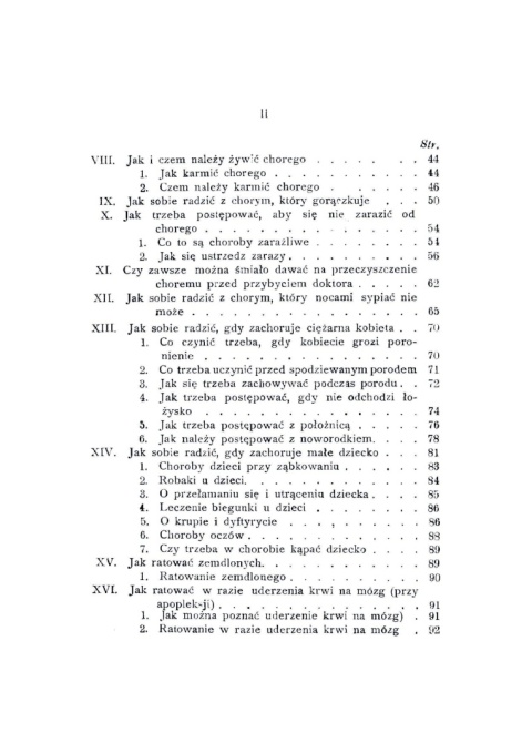 Jak sobie na wsi radzić w nagłych wypadkach choroby przed przybyciem doktora i jak się obchodzić z chorymi