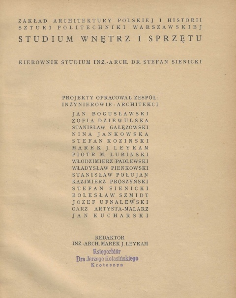 Meble wnętrz mieszkalnych