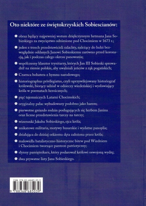REGIONALNE SOBIESCIANA Pamiątki króla Jana III Sobieskiego w województwie świętokrzyskim