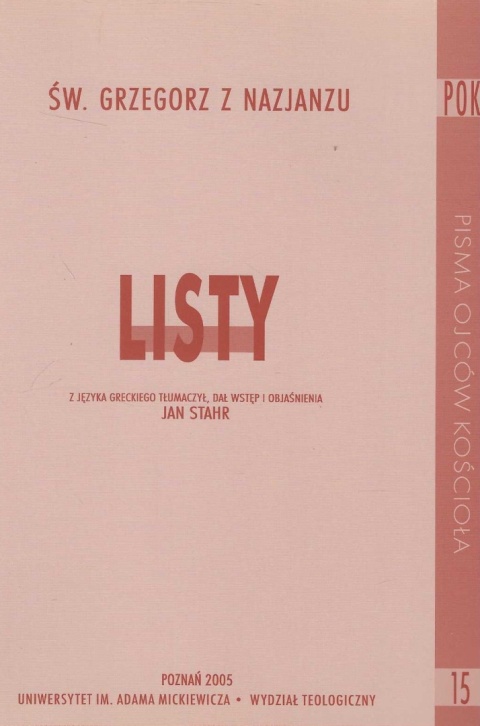 Św. Grzegorz z Nazjanzu - Listy