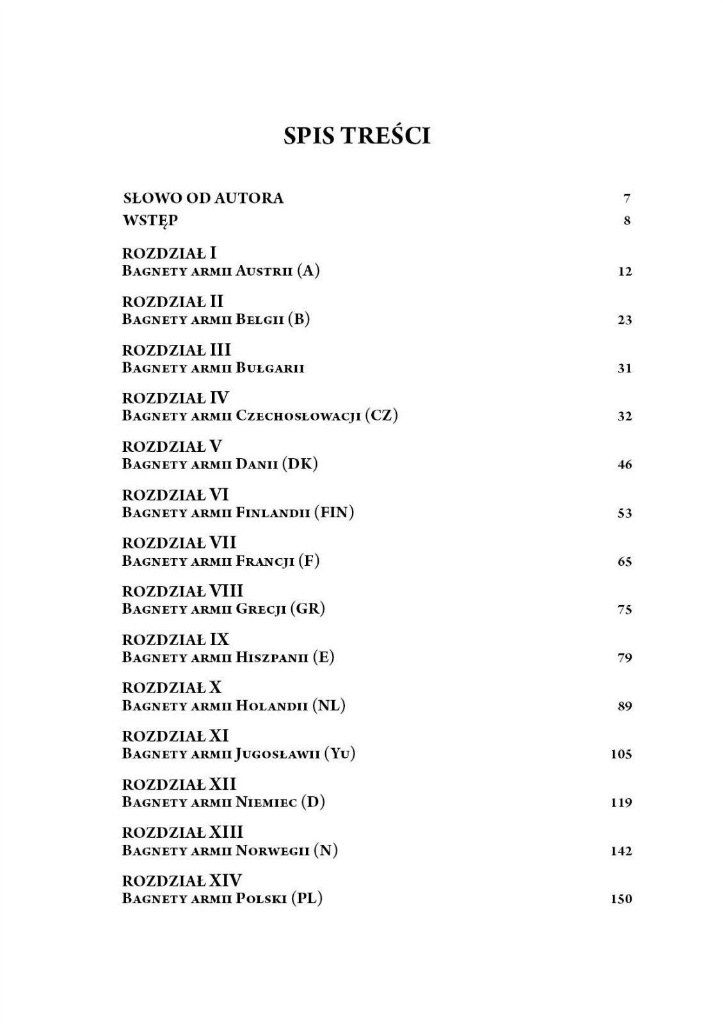 Bagnety II wojny światowej Katalog Bagnety II wojny światowej Katalog