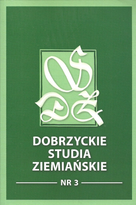 Dobrzyckie studia ziemiańskie Nr 3 Dobrzyckie studia ziemiańskie Nr 3
