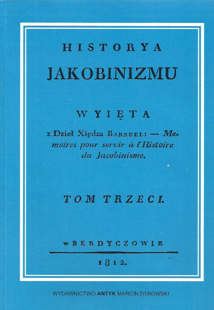 Historia jakobinizmu komplet Tom 1-4 Historia jakobinizmu komplet Tom 1-4