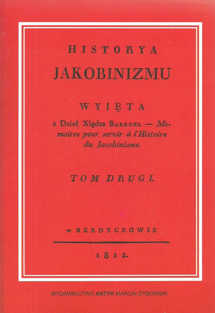 Historia jakobinizmu komplet Tom 1-4 Historia jakobinizmu komplet Tom 1-4