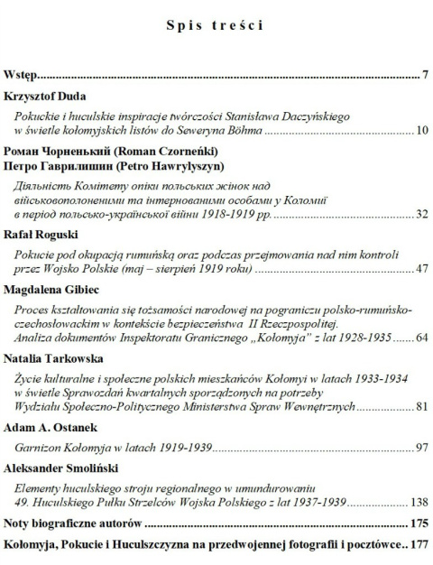 Kołomyja, Pokucie i Huculszczyzna w II Rzeczypospolitej. Wybrane zagadnienia Kołomyja, Pokucie i Huculszczyzna w II Rzeczypospolitej. Wybrane zagadnienia