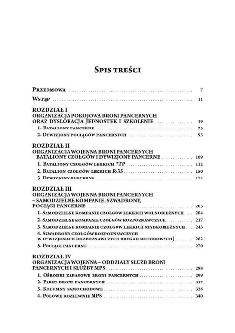 Polska broń pancerna w 1939 r. Organizacja pokojowa Polska broń pancerna w 1939 r. Organizacja pokojowa